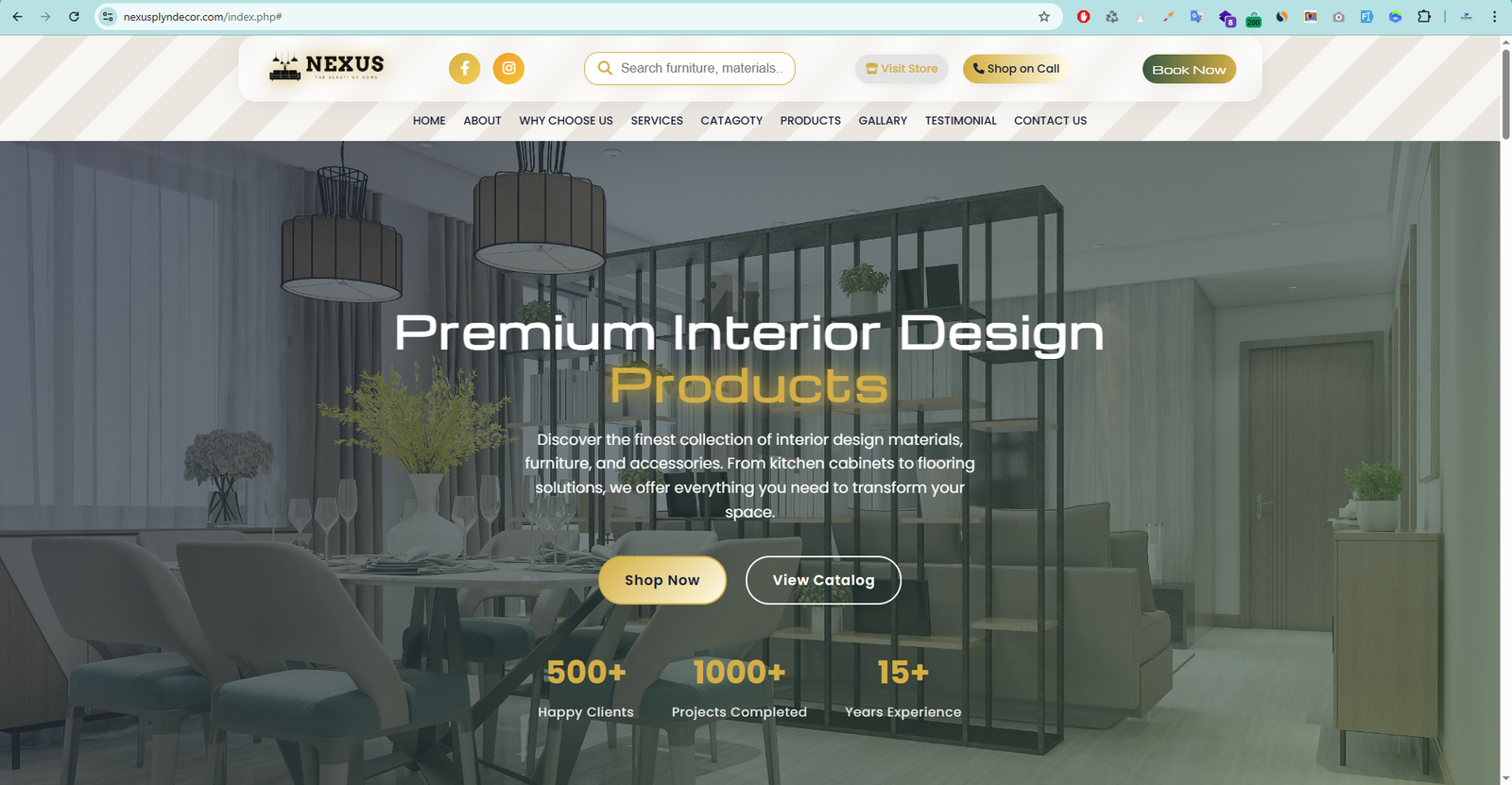 Nexus Ply & Decor – Corporate Website Development